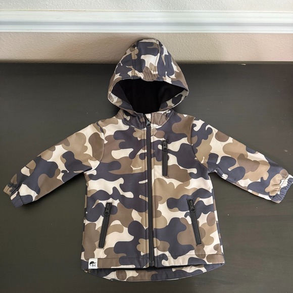 Other - George Hats Hooded Jacket Kids Camouflage Long Sleeve Zipper Cozy 12-18 Months